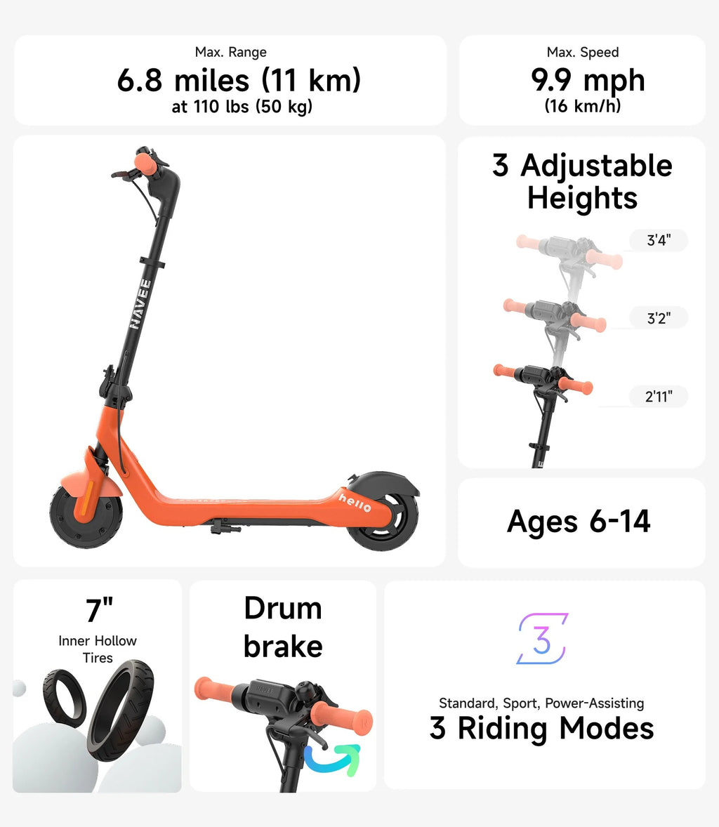 Smart kids E-scooter NAVEE K100